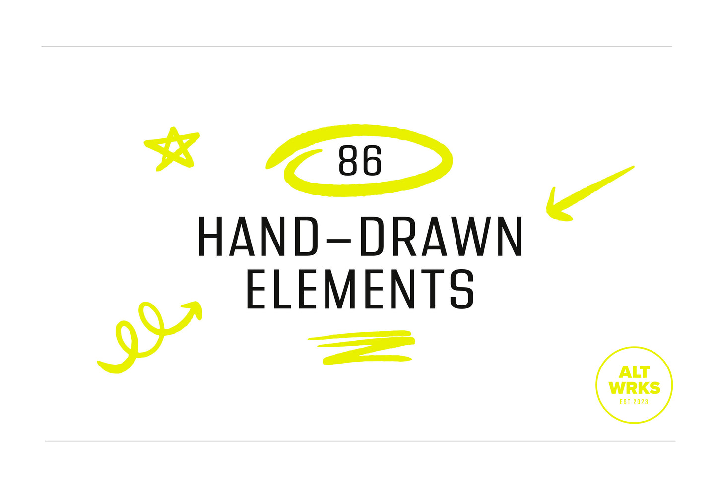 Drawn - 86 Hand-Drawn Elements