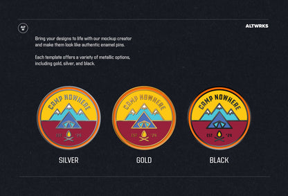 Enamel Pin Photoshop Generator
