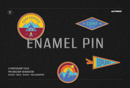 Enamel Pin Photoshop Generator